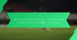 3-6-1 ディフェンシブフォーメーション：ミッドフィールドのコントロール、ディフェンスの強さ、トランジション
